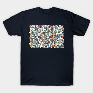 wavey colorful pattern T-Shirt